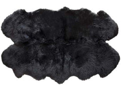 Quad (4) Pelt Sheepskin Rugs