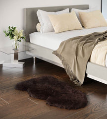 Brown Sheepskin Rug (2' x 3'5