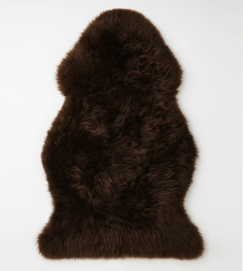 Brown Sheepskin Rug (2' x 3'5")