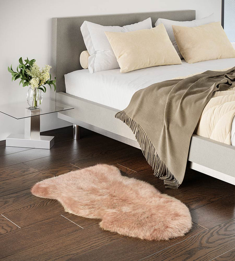 Taupe Sheepskin Rug (2' x 3'5")