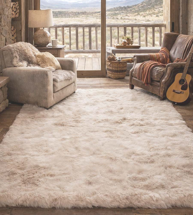 Rectangle Longwool Sheepskin | Made-to-Order Custom Shearling Rugs
