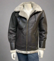 men's shearling flight jacket