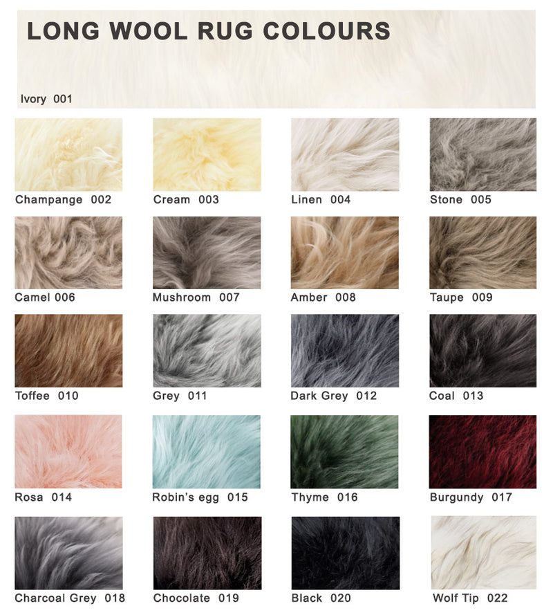 Circle Custom Long Wool Sheepskin