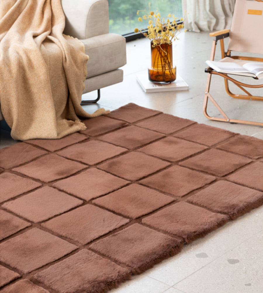 Shearling Rug Pattern STELLA | Shorn Wool Luxury Shearling Design Rugs from SheepskinShop ...