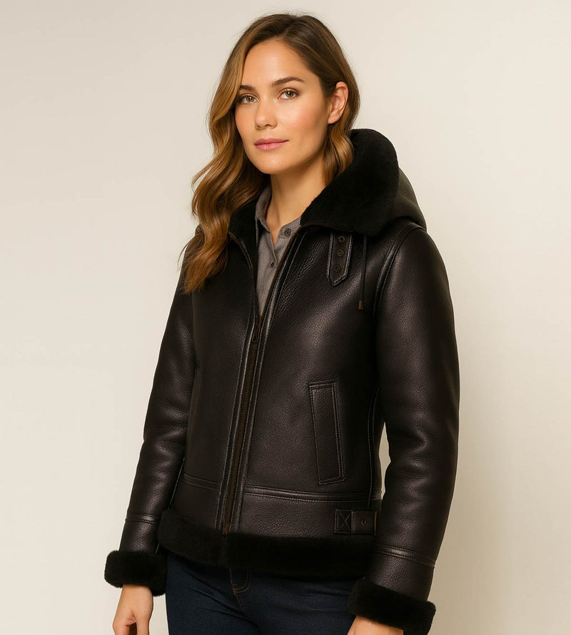 Women's B3 Bomber - Black