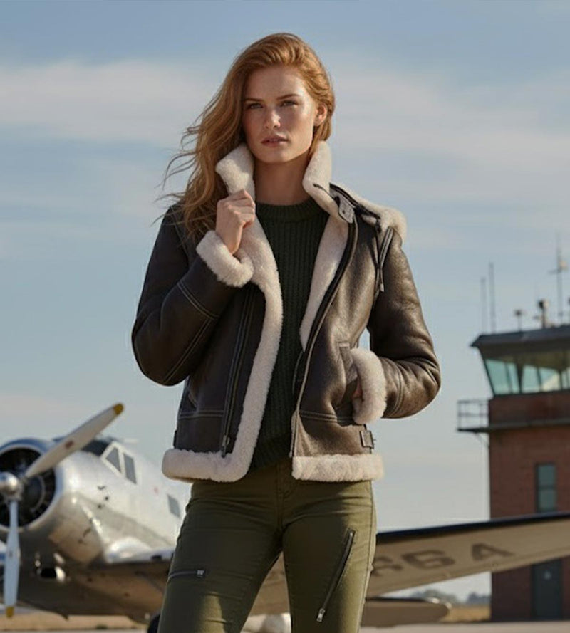 Women's B3 Bomber - Dark Brown