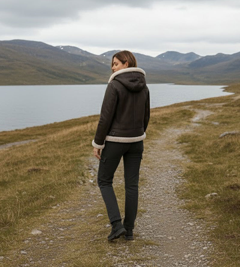 Women's B3 Bomber - Dark Brown