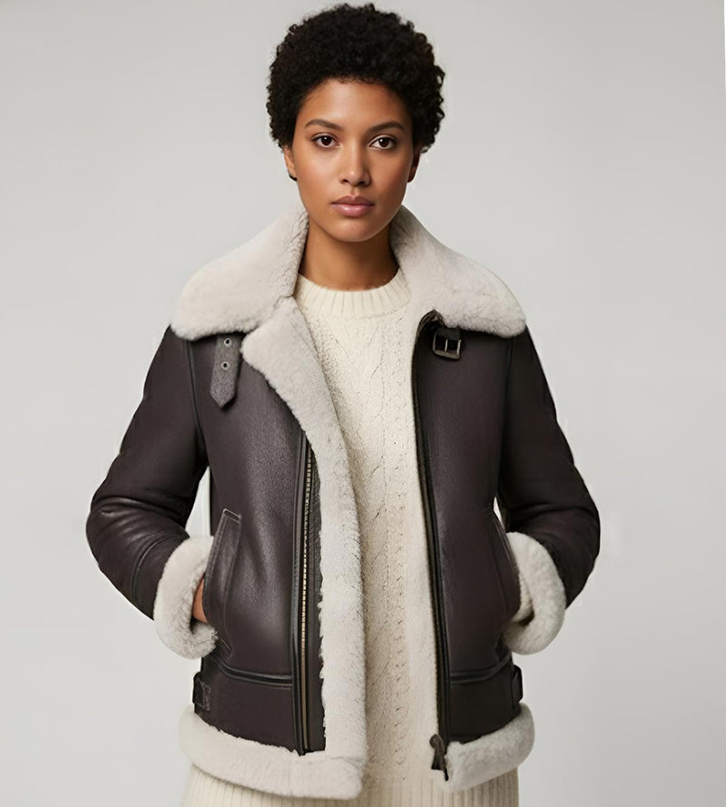 Women's B3 Bomber - Dark Brown