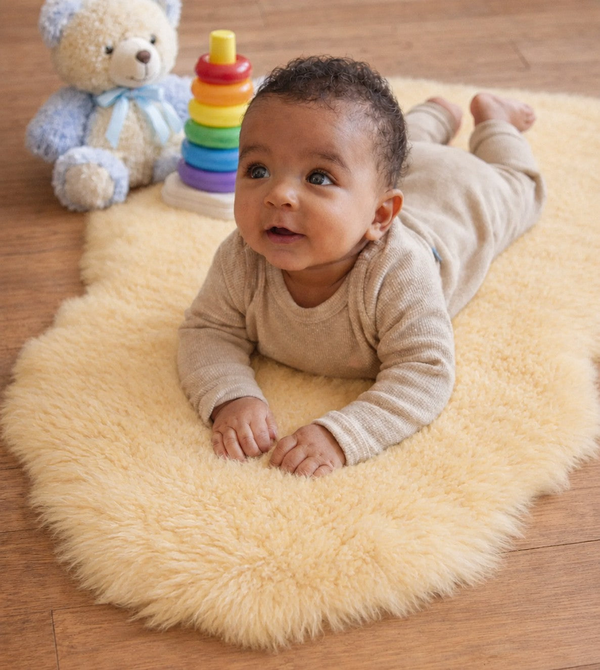 Longwool Baby Lambskin | Genuine New Zealand Sheepskin for Babies