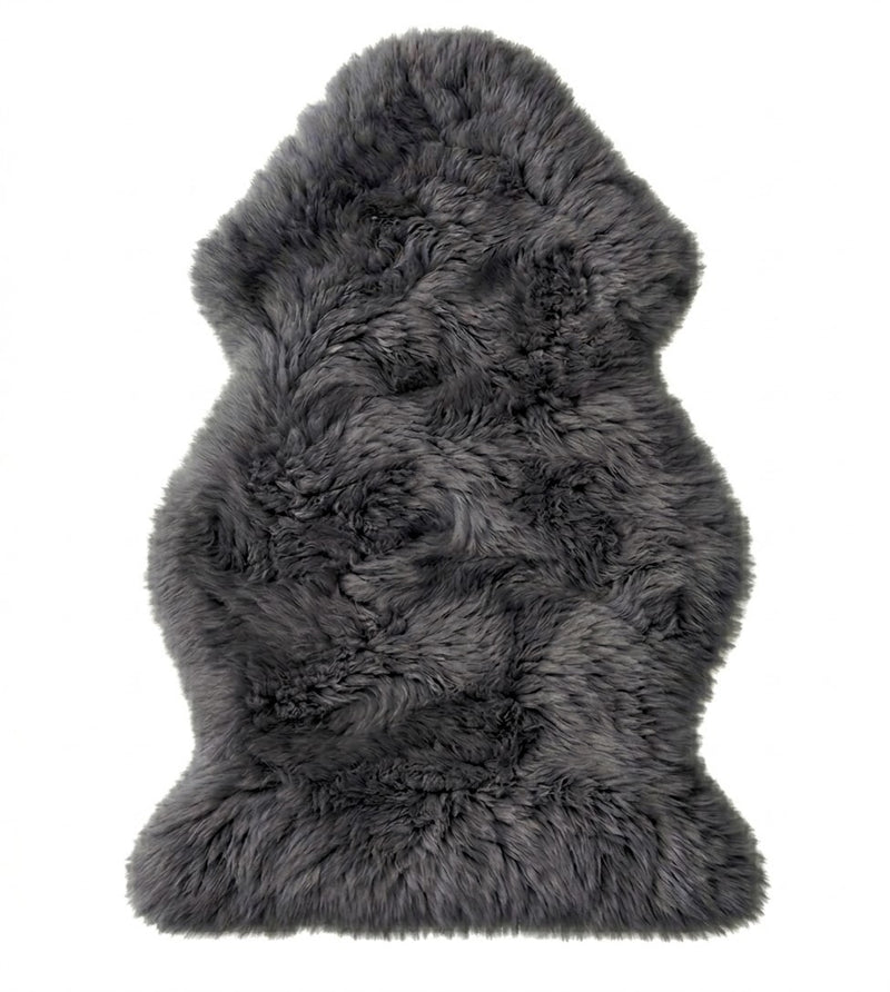 Charcoal Sheepskin Rug | Single Pelt Genuine NZ Shearling ...