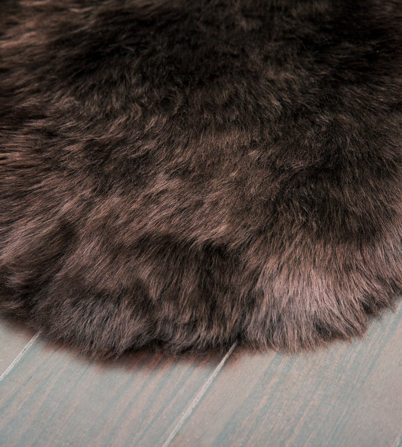 Brown Sheepskin Rug (2' x 3'5")