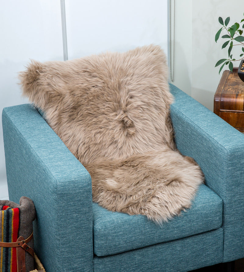 Taupe Sheepskin Rug (2' x 3'5")