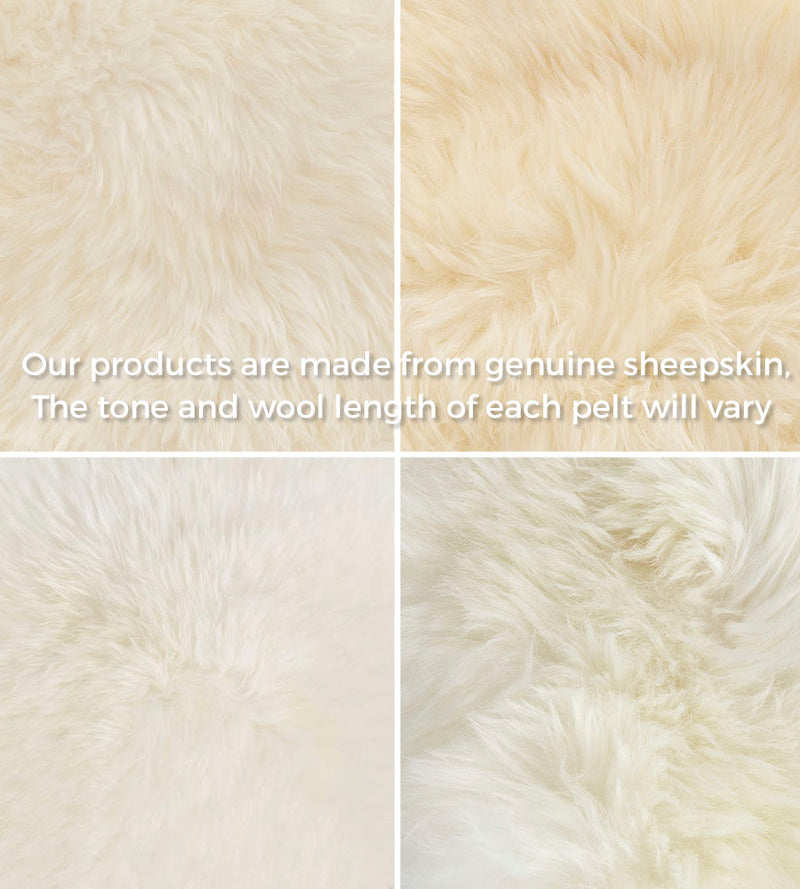 Ivory Sheepskin Rug (2' x 3'5")