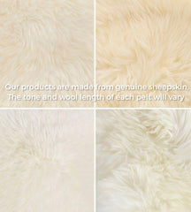 Circular Ivory Sheepskin (3ft or 6ft)