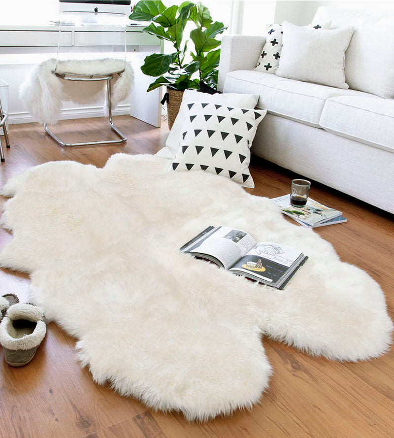 Quad Ivory Sheepskin