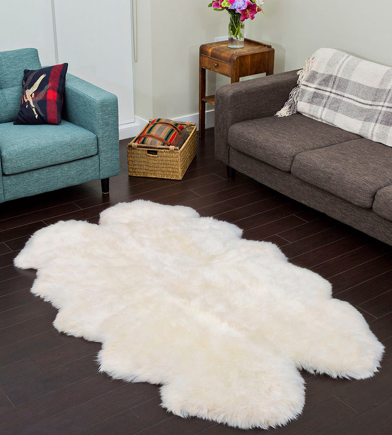 Quad Ivory Sheepskin
