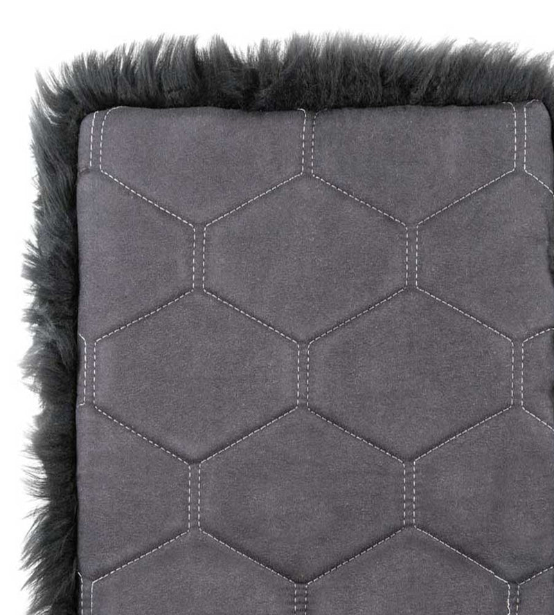 Black Sheepskin Area Rug (2' x 3')