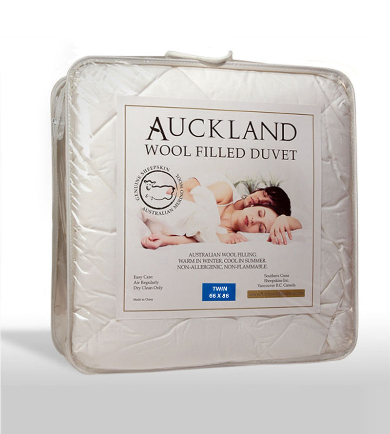 Wool Filled Duvet - Twin (66"x86")