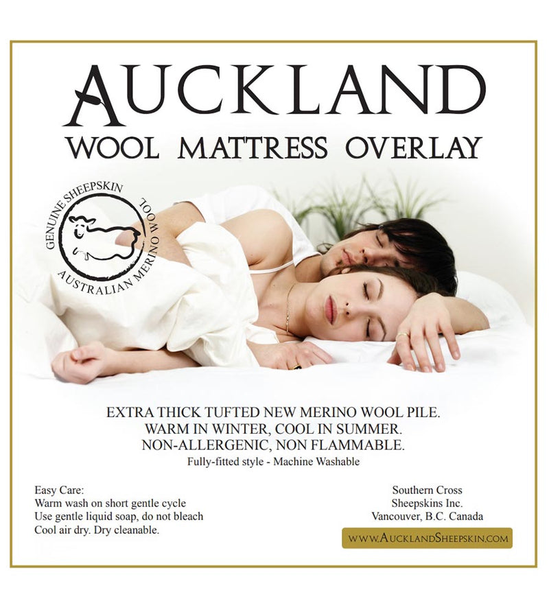 Wool Mattress Pad - Twin (39"x75")