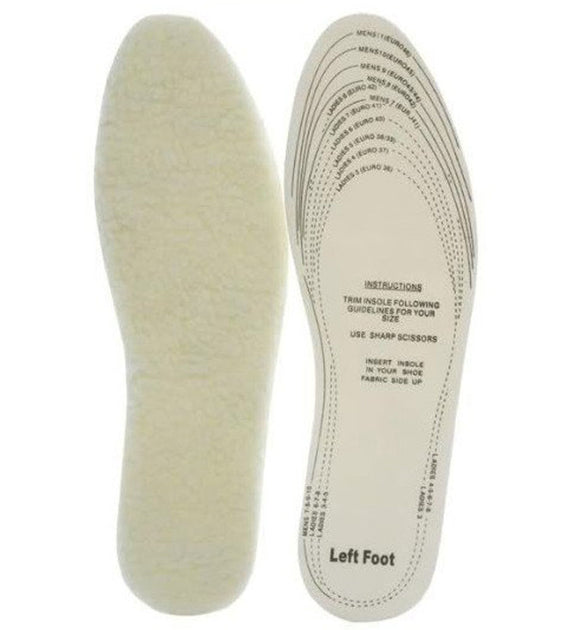 Wool Insoles: Sheepskin/Lambskin Insoles | SheepskinShop.ca