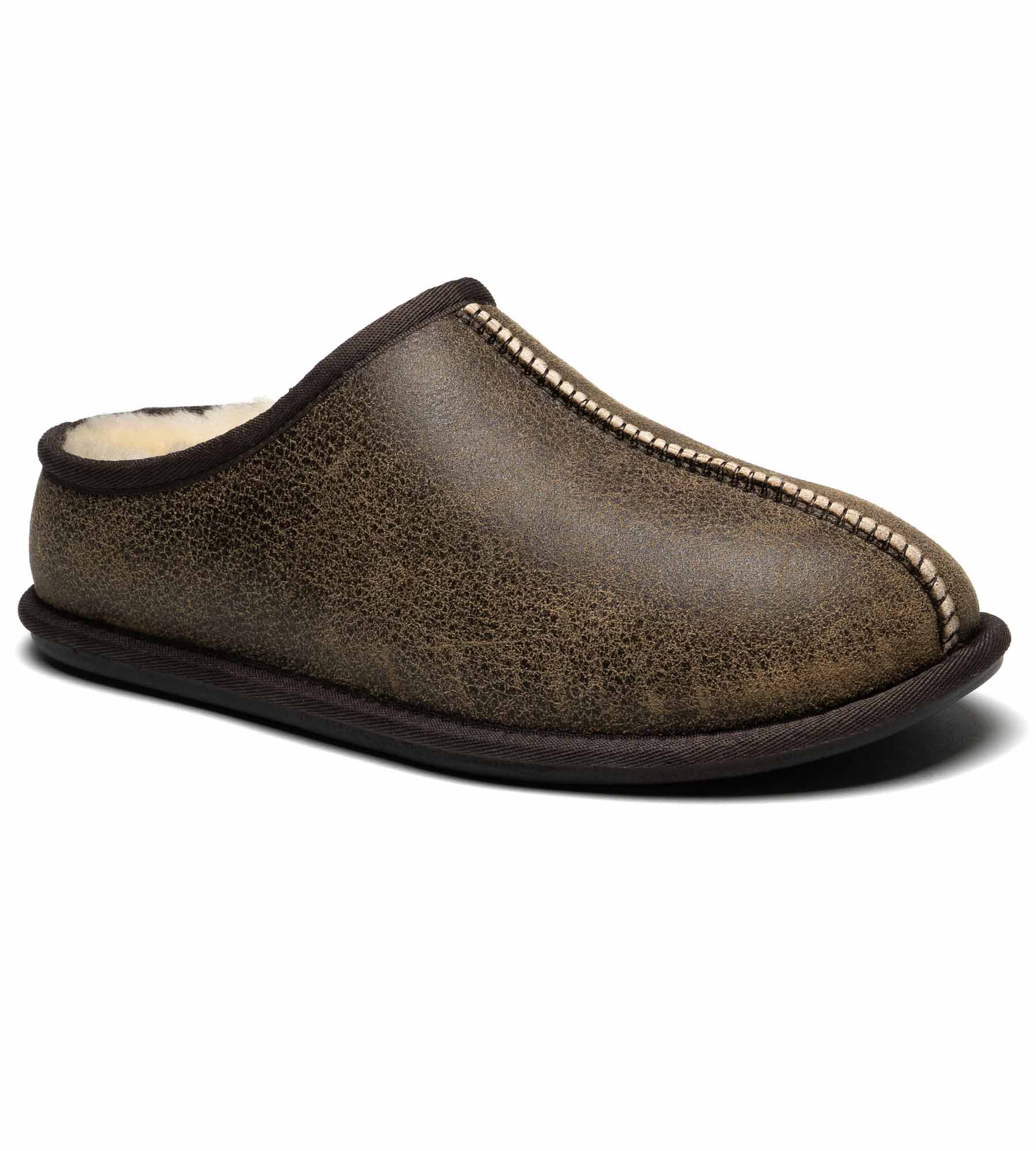 Men's BOMBER Slipper Nappa shearling men's open heel slippers