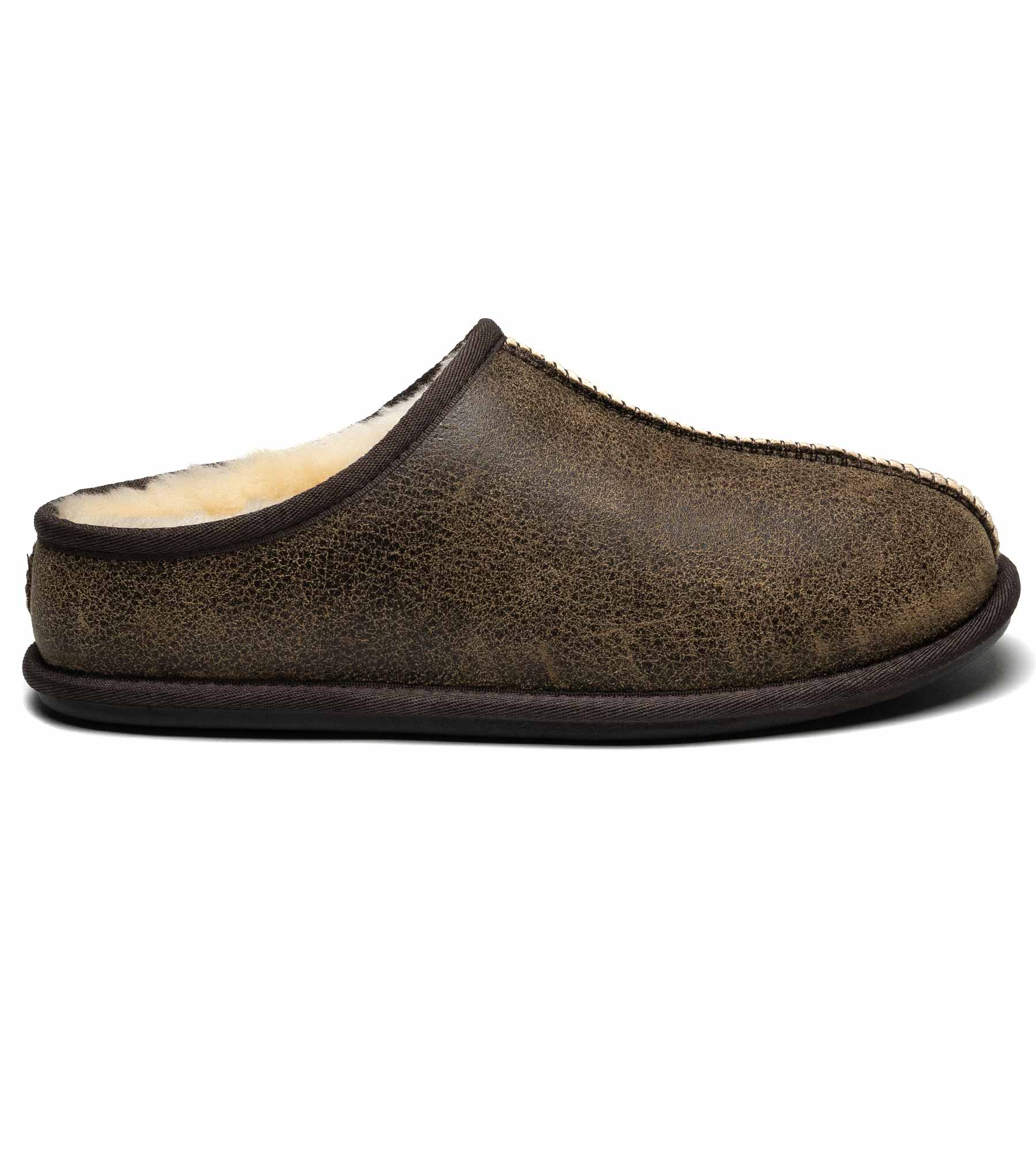 Men's BOMBER Slipper Nappa shearling men's open heel slippers