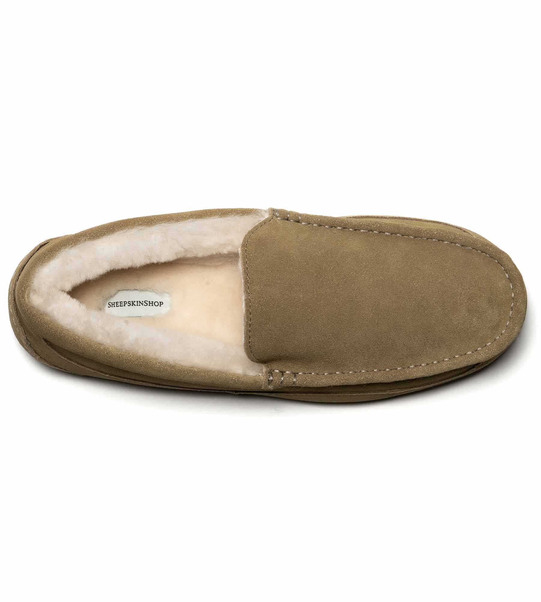 Shearling moccasins on sale