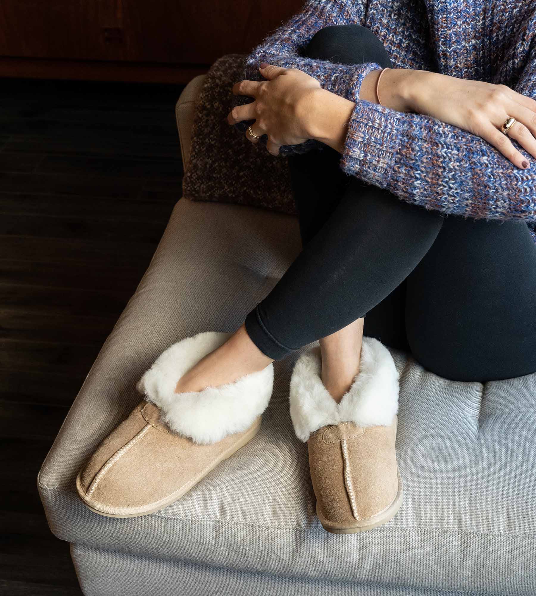 Women's Firm Soled MARIKA Sheepskin Slipper