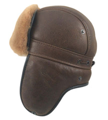 Sheepskin Fly-Boy Hat