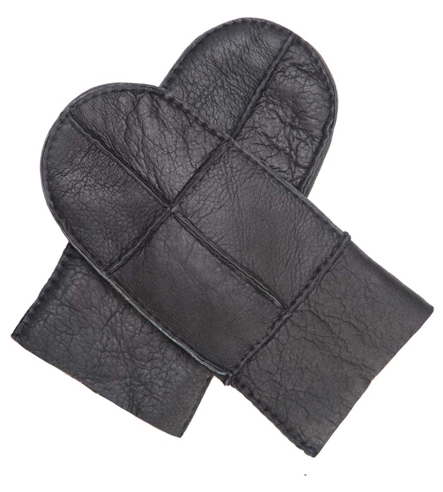 Ladies black mittens deals