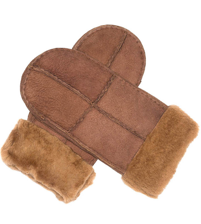 Ladies Mittens - Medium Brown